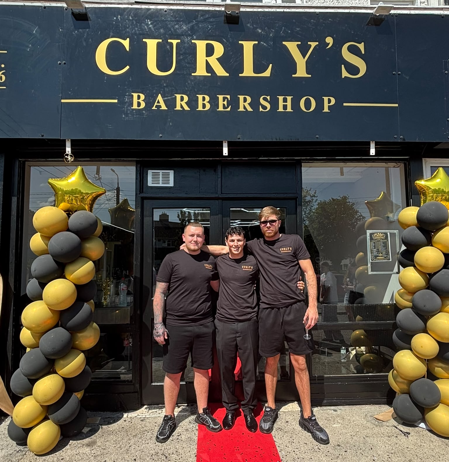 The shop front of Curly's Barbershop on Shanard Road, Santry, Dublin 9